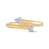 Thumbnail Image 3 of Multi-Diamond Arrow Ring 1/20 ct tw 10K Yellow Gold