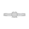 Thumbnail Image 3 of Baguette & Round-Cut Multi-Diamond Promise Ring 1/6 ct tw 10K White Gold