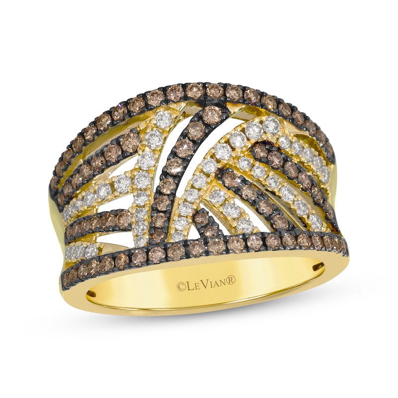 Main Image 1 of Le Vian Diamond Concave Ring 1 ct tw 14K Honey Gold