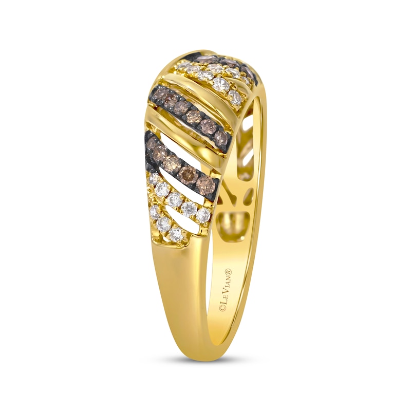 Main Image 2 of Le Vian Diamond Dome Ring 1/2 ct tw 14K Honey Gold