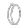 Thumbnail Image 2 of Multi-Diamond Two-Row Ring 1/3 ct tw 10K White Gold