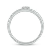 Thumbnail Image 3 of Multi-Diamond Two-Row Ring 1/3 ct tw 10K White Gold