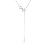 Thumbnail Image 4 of Lab-Grown Diamonds by KAY Multi-Stone Teardrop Necklace 2 ct tw 10K White Gold 18&quot;