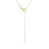 Thumbnail Image 4 of Lab-Grown Diamonds by KAY Multi-Stone Teardrop Necklace 2 ct tw 10K Yellow Gold 18&quot;