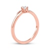 Thumbnail Image 2 of Lab-Grown diamonds by KAY Swirl Promise Ring 1/5 ct tw 10K Rose Gold