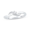 Thumbnail Image 0 of Lab-Created Diamonds by KAY Swirl Promise Ring 1/5 ct tw 10K White Gold