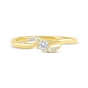 Thumbnail Image 2 of Lab-Created Diamonds by KAY Swirl Promise Ring 1/5 ct tw 10K Yellow Gold