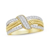 Thumbnail Image 1 of Threads of Love Diamond Multi-Row Ring 1/2 ct tw 10K Yellow Gold