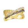 Thumbnail Image 1 of Le Vian Diamond Crossover Ring 1/3 ct tw 14K Honey Gold