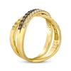 Thumbnail Image 3 of Le Vian Diamond Crossover Ring 1/3 ct tw 14K Honey Gold