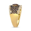 Thumbnail Image 1 of Le Vian Chocolate Chip Diamond Concave Ring 1-3/8 ct tw 14K Honey Gold
