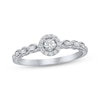 Thumbnail Image 0 of Diamond Halo Promise Ring 1/5 ct tw Sterling Silver