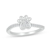 Thumbnail Image 0 of Diamond Paw Print Ring 1/6 ct tw Sterling Silver