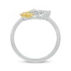 Thumbnail Image 3 of Diamond Accent Cat with Bowtie Ring Sterling Silver & 10K Yellow Gold