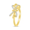 Thumbnail Image 1 of Diamond Overlapping Bow Ring 1/10 ct tw 10K Yellow Gold