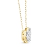 Thumbnail Image 2 of Memories Moments Magic Three-Stone Lab-Grown Diamond Necklace 1-1/2 ct tw 14K Yellow Gold 18&quot;