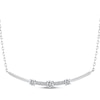 Thumbnail Image 1 of Memories Moments Magic Lab-Grown Diamond Smile Necklace 1/2 ct tw 14K White Gold 18&quot;