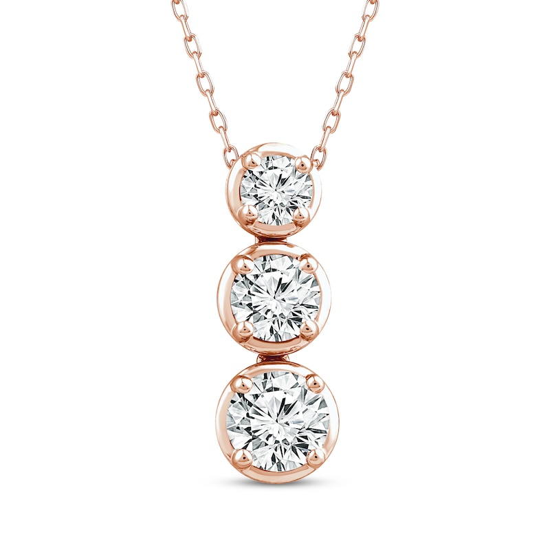 Rose gold necklace