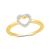 Thumbnail Image 1 of Diamond Heart Outline Toe Ring 1/20 ct tw 10K Yellow Gold