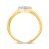 Thumbnail Image 2 of Diamond Heart Outline Toe Ring 1/20 ct tw 10K Yellow Gold