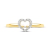 Thumbnail Image 3 of Diamond Heart Outline Toe Ring 1/20 ct tw 10K Yellow Gold