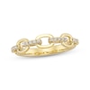 Thumbnail Image 1 of Diamond Chain Link Ring 1/5 ct tw 10K Yellow Gold