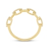 Thumbnail Image 3 of Diamond Chain Link Ring 1/5 ct tw 10K Yellow Gold