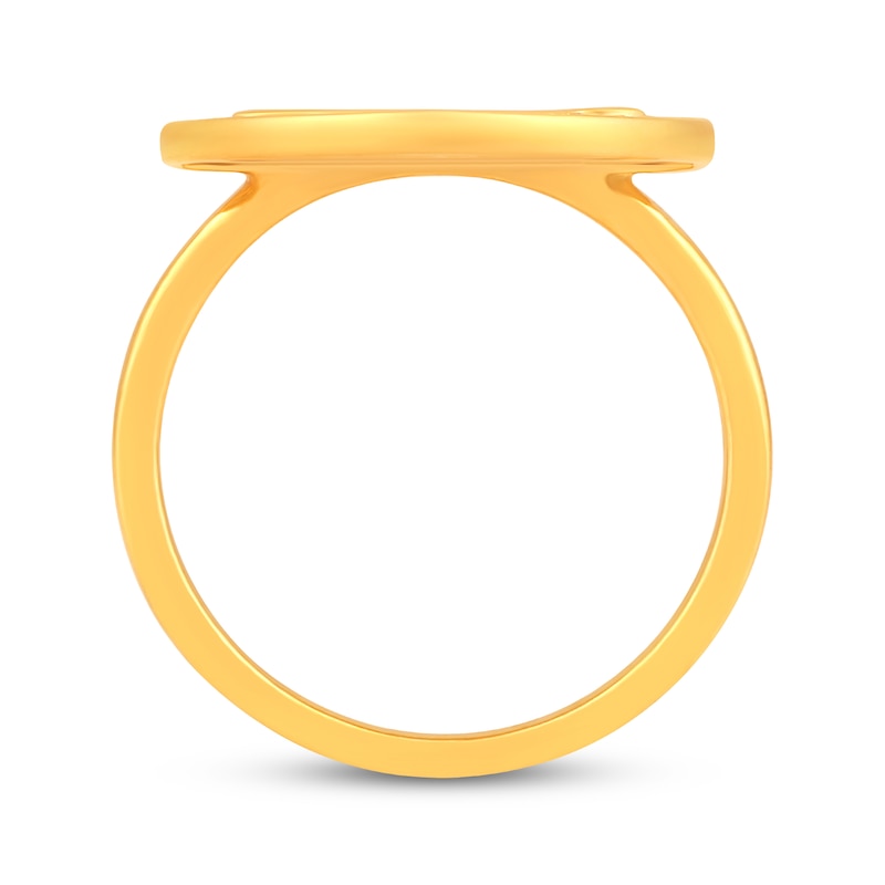 Main Image 3 of Diamond &quot;Love&quot; Circle Ring 1/2 ct tw 10K Yellow Gold