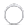 Thumbnail Image 3 of Multi-Diamond Center Circle Signet Ring 1/6 ct tw 10K White Gold