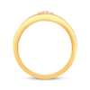 Thumbnail Image 3 of Multi-Diamond Center Cushion Signet Ring 1/6 ct tw 10K Yellow Gold