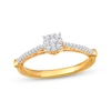 Thumbnail Image 1 of Multi-Diamond Center Promise Ring 1/5 ct tw 10K Yellow Gold