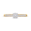 Thumbnail Image 4 of Multi-Diamond Center Promise Ring 1/5 ct tw 10K Yellow Gold