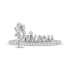 Thumbnail Image 3 of Diamond &quot;Princess&quot; Crown Ring 1/6 ct tw Sterling Silver