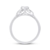 Thumbnail Image 2 of Multi-Diamond "XO" Promise Ring 1/5 ct tw 10K White Gold