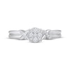 Thumbnail Image 3 of Multi-Diamond "XO" Promise Ring 1/5 ct tw 10K White Gold