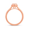 Thumbnail Image 3 of Multi-Diamond Oval Promise Ring 1/5 ct tw 10K Rose Gold