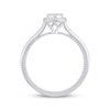 Thumbnail Image 3 of Multi-Diamond Oval Promise Ring 1/5 ct tw 10K White Gold