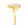 Thumbnail Image 2 of Diamond Teardrop Bypass Ring 1/4 ct tw 10K Yellow Gold