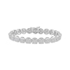 Thumbnail Image 1 of Multi-Diamond Circle Link Bracelet 2 ct tw 10K White Gold 7&quot;