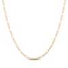 Thumbnail Image 1 of Hollow Figaro Chain Necklace 3.5mm 14K Yellow Gold 24&quot;