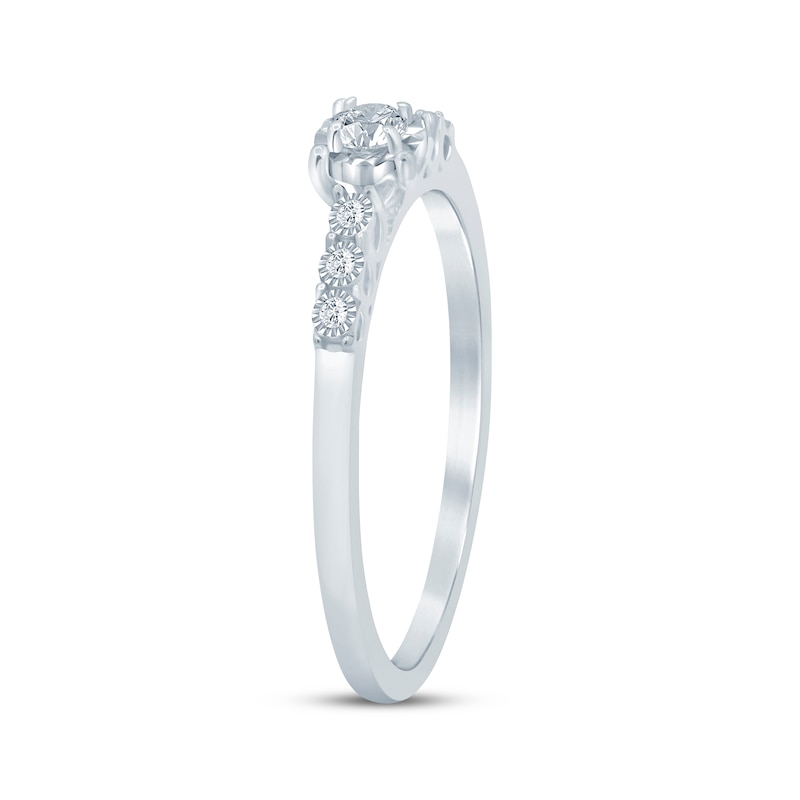 Main Image 2 of Diamond Promise Ring 1/10 ct tw Sterling Silver