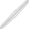 Thumbnail Image 2 of Lab-Grown Diamonds by KAY Marquise & Round-Cut Graduated Bracelet 24 ct tw 14K White Gold