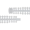 Thumbnail Image 3 of Lab-Grown Diamonds by KAY Marquise & Round-Cut Graduated Bracelet 24 ct tw 14K White Gold