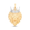 Thumbnail Image 1 of Men's Lion Head with Crown Charm 10K Yellow Gold