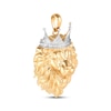 Thumbnail Image 2 of Men's Lion Head with Crown Charm 10K Yellow Gold