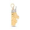 Thumbnail Image 3 of Men's Lion Head with Crown Charm 10K Yellow Gold