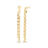 Thumbnail Image 1 of Mirror Chain Link Dangle Drop Earrings 10K Yellow Gold