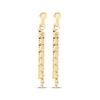 Thumbnail Image 2 of Mirror Chain Link Dangle Drop Earrings 10K Yellow Gold