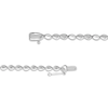 Thumbnail Image 3 of Baguette & Round-Cut Multi-Diamond Pear Link Necklace 2-3/4 ct tw 14K White Gold 17&quot;