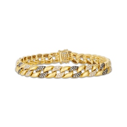 Le Vian Vault Diamond Curb Chain Bracelet 3-1/5 ct tw 14K Honey Gold 8.25&quot;